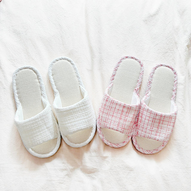 Zoey Linen Slippers