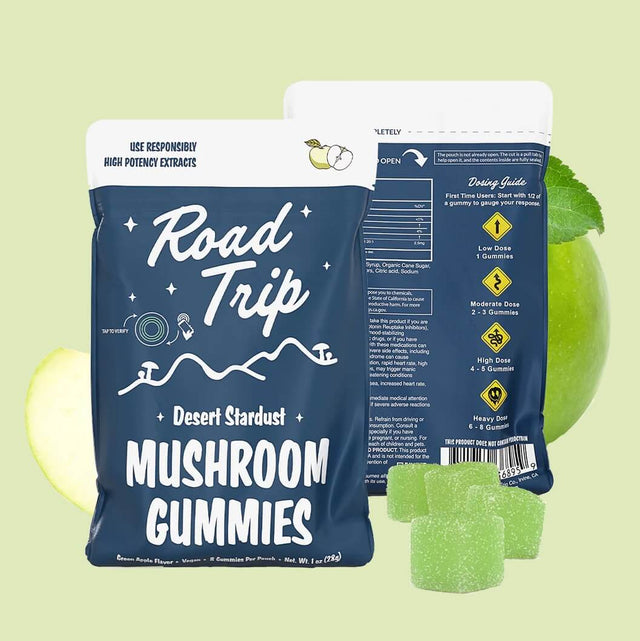Desert Stardust Magic Mushroom Gummies - Green Apple