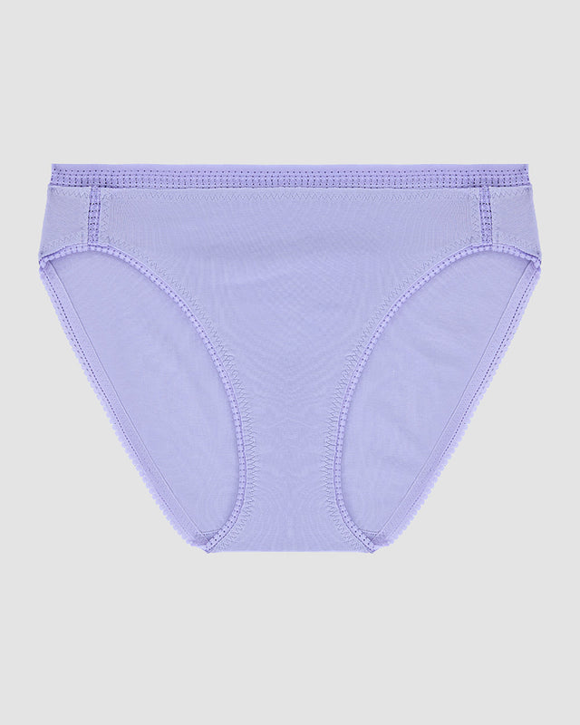 Cabana Cotton Hi Cut Brief Underwear - Thistle