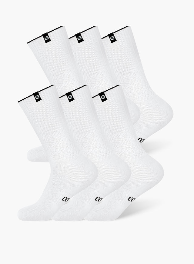 Contour Compression Crew Socks 6-Pack