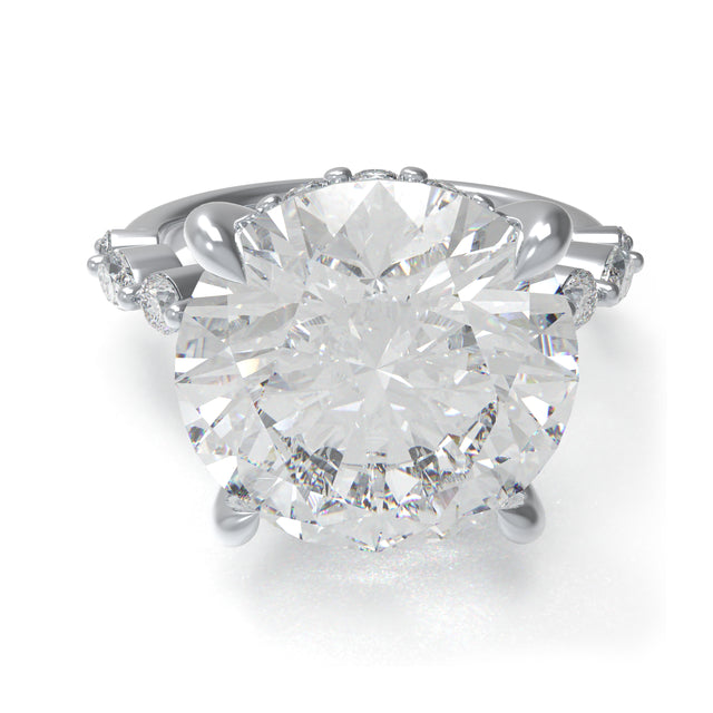 Crown of Light 5CTW Round & Marquise Lab-Grown Diamond Ring