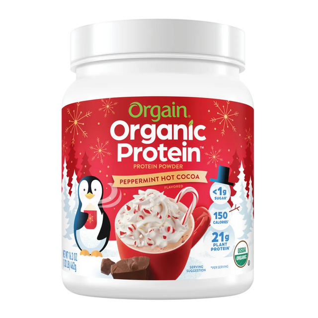 Organic Protein™ Plant Based Protein Powder - Peppermint Hot Cocoa