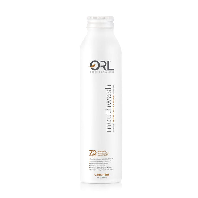 ORL Cinnamint Natural Mouthwash made with the Finest Clean Ingredients