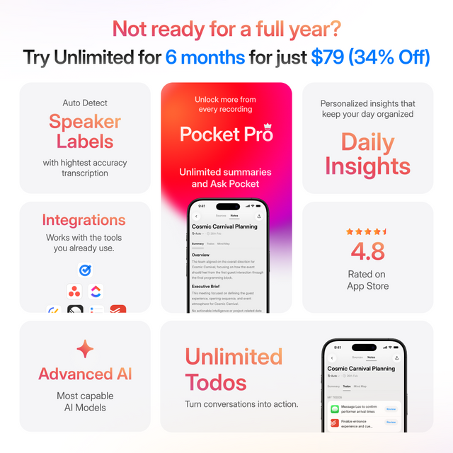 Pocket Pro: 6-Month Subscription (Special Offer)