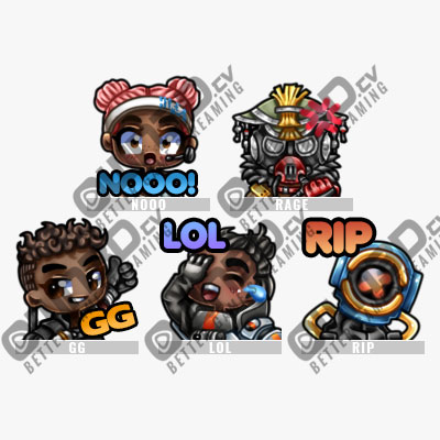 Apex Legends 1 Twitch Sub Emote | Twitch Sub Emotes - 5 Pack Twitch Sub Emote | Twitch Sub Emotes