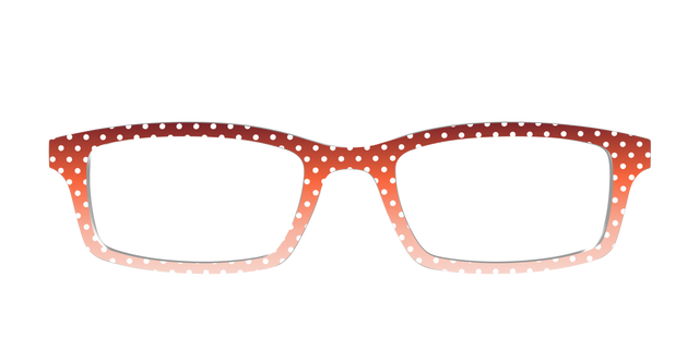 The Maroon to Blush Gradient Polka Dot