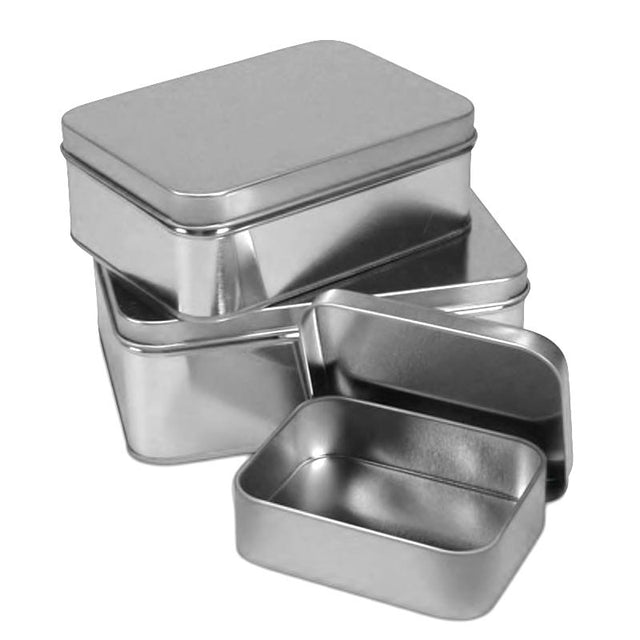 Rectangular Tin Cans (24/Pack)