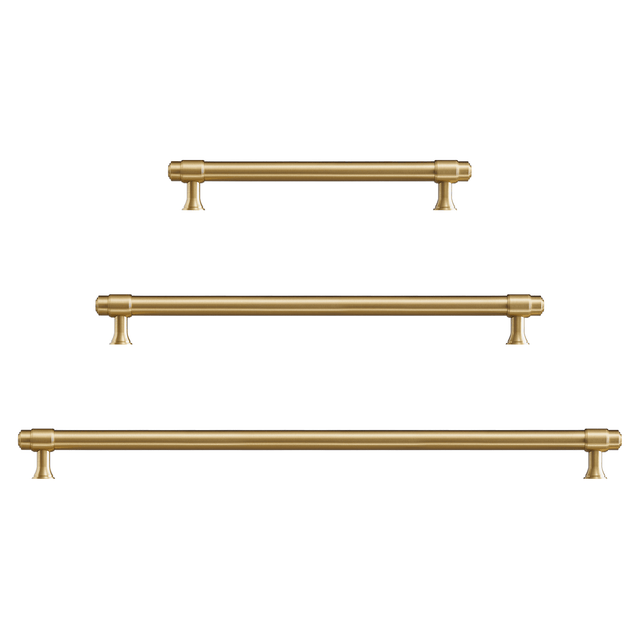 Orson Single-Sided Solid Brass Entry / Appliance Pull | Satin Brass