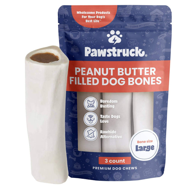 Peanut Butter Filled Dog Bones, Large
