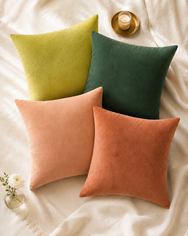 Color-Rich Suede-Touch Pillow Cover, 20x20