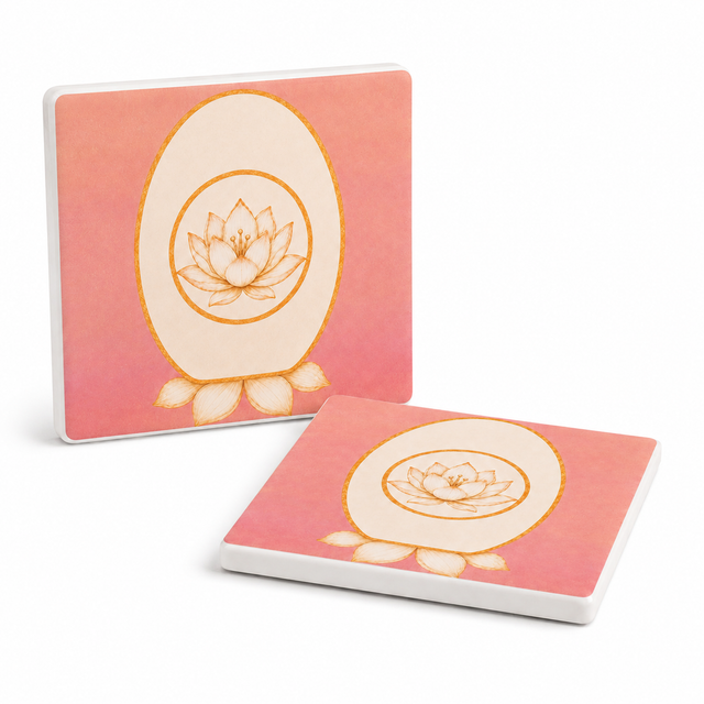 Aurelia Garden Ceramic Coaster Set of 2