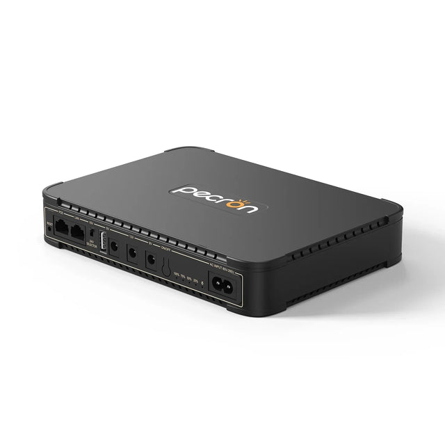 PECRON  D77 DC UPS Battery Backup, 76.96Wh Small UPS for WiFi Router/Modem/Security Camera/Phone, With PoE Port, 5V/9V/12V