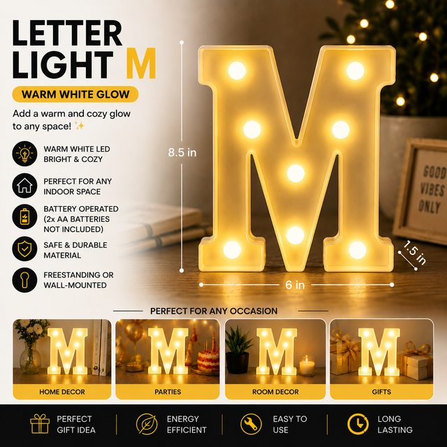 Letter Light | M