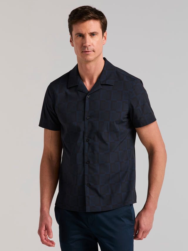 Linear Square Print Shirt