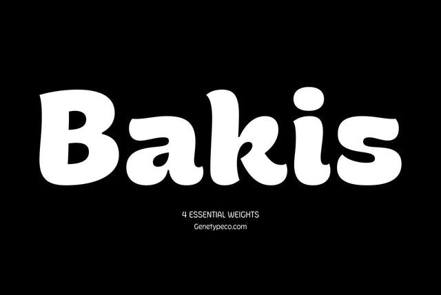 Bakis Display Font