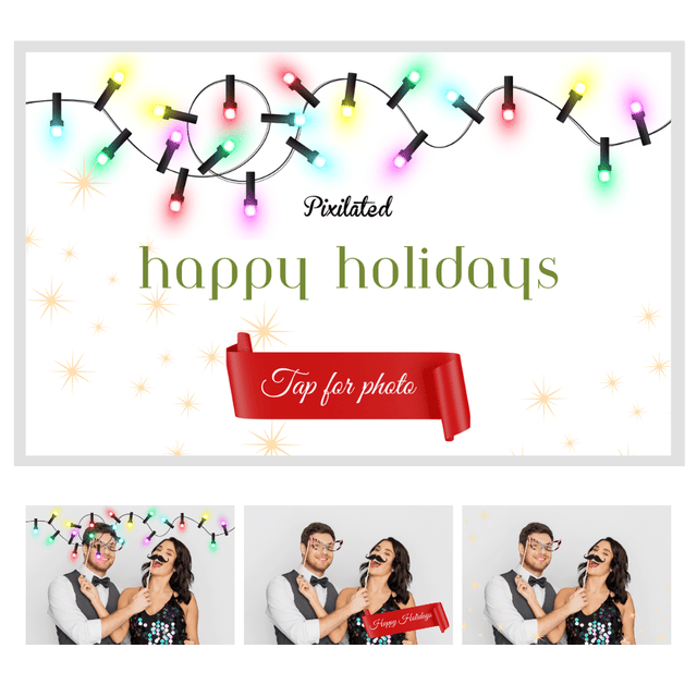Happy Holidays Photo Booth Theme