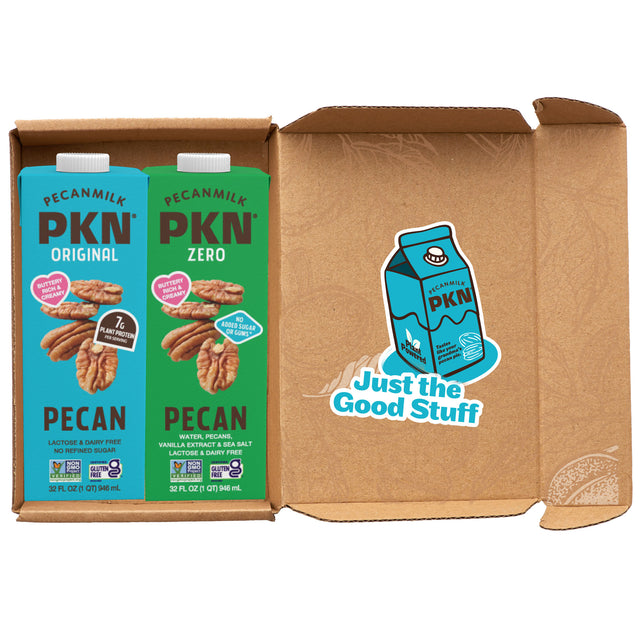 PKN Sampler: Includes One of Each (PKN® Original Pecanmilk and PKN® Zero Pecanmilk)