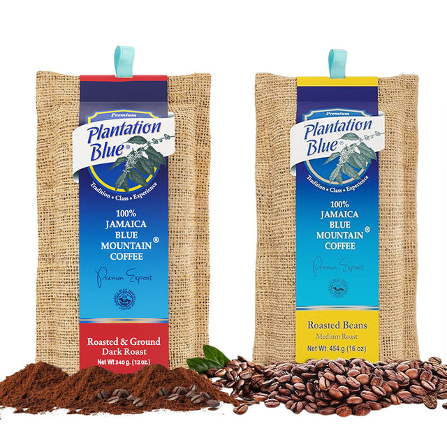 1lb Medium Roast Whole Beans and 12oz Dark Roast Ground