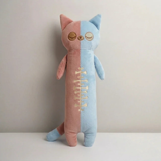 Skeleton Cat Long Pillow Stuffed Animal