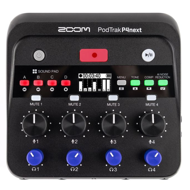 Zoom PodTrak P4next Podcast Recorder