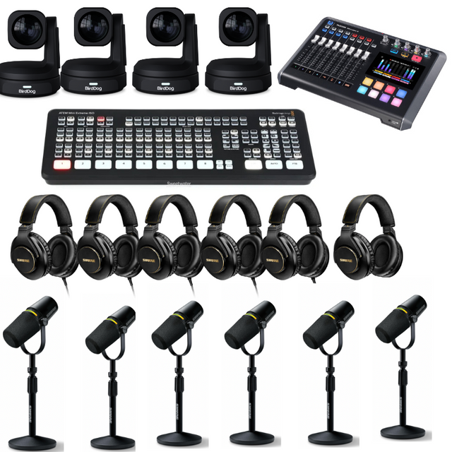 6-Person Podcast & Video Studio Bundle | Podcast Provisions