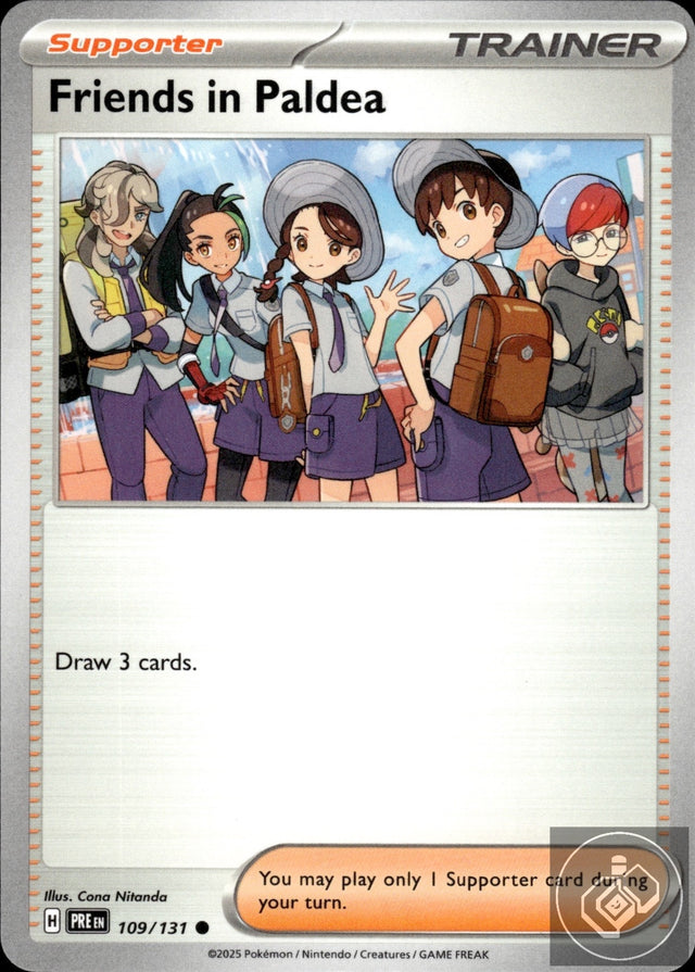 Friends in Paldea 109/131 Common Prismatic Evolutions Pokemon