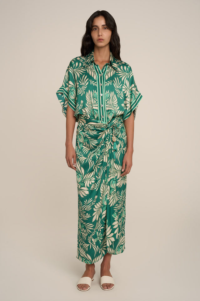 Long Skirt Uma - Green Kerylos