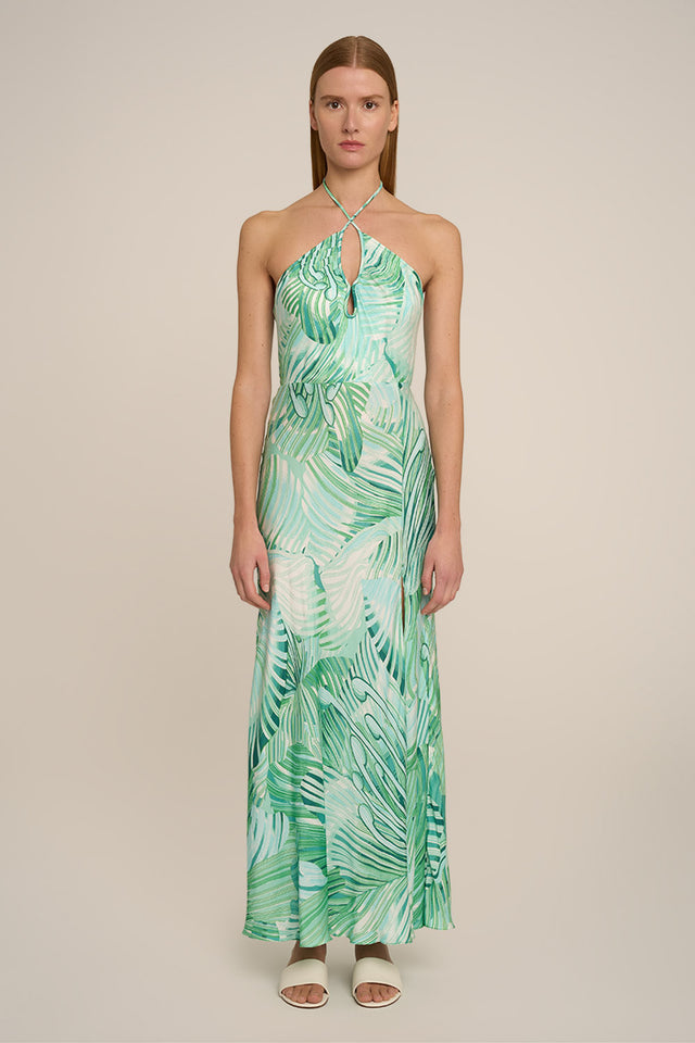 Long Dress Stella - Green Althea
