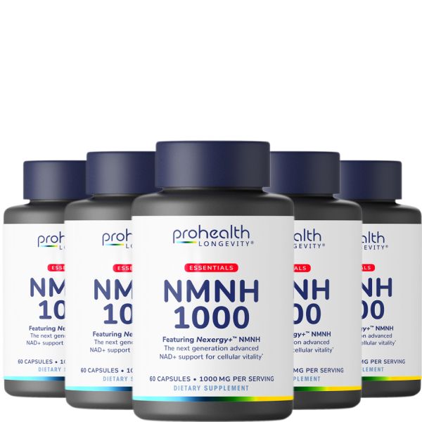 Essentials NMNH 1000 - Nexergy+™ NMNH - 1000 mg per serving, 60 capsules - 6 pack
