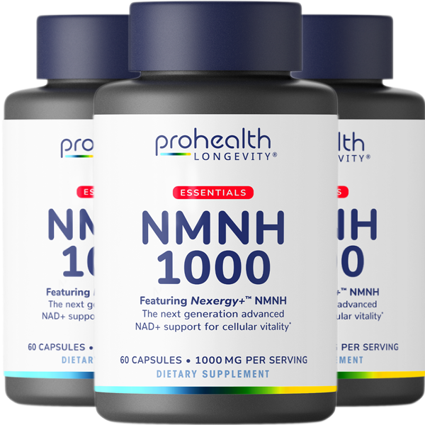 Essentials NMNH 1000 - Nexergy+™ NMNH - 1000 mg per serving, 60 capsules - 3 pack