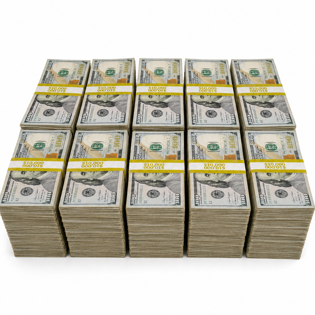 $1,000,000 RealAged® BLANK FILLER New Series Stacks