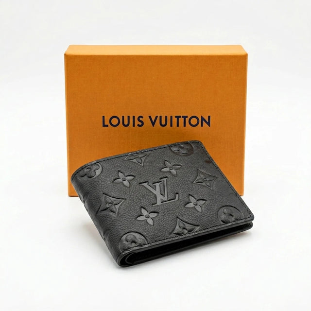 Louis Vuitton Men's Wallet Monogram Macassar Canvas Black