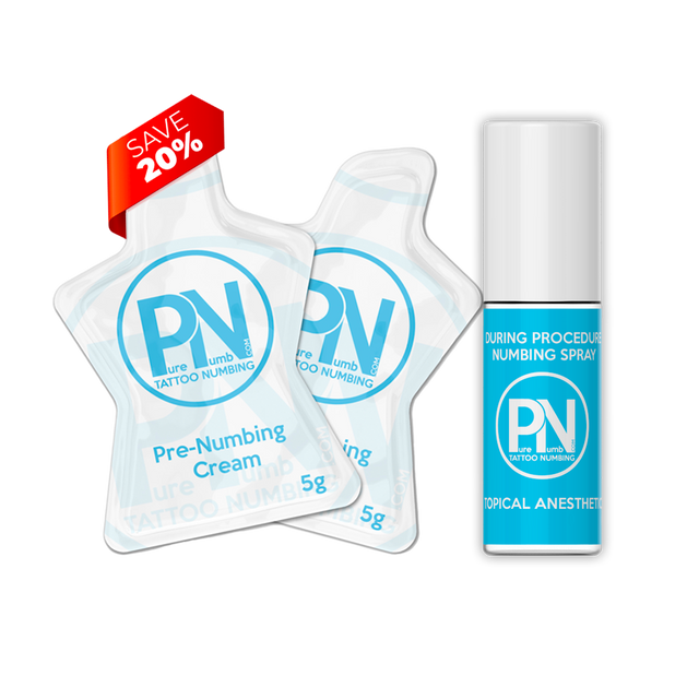 Pre-Numbing Cream & Spray Bundle