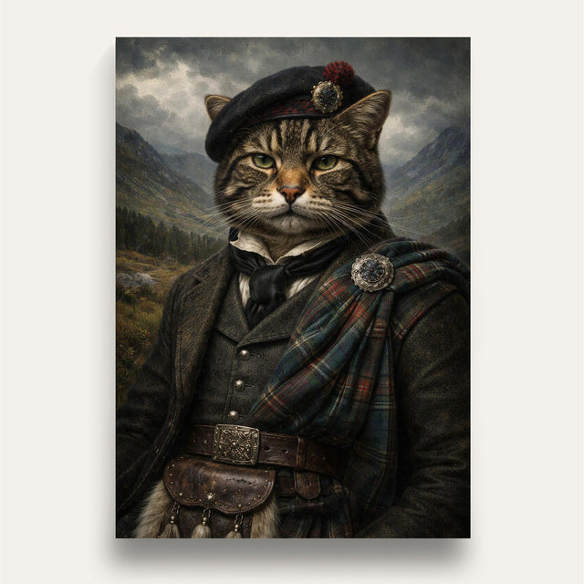Scottish Gent - Custom Vintage Pet Portrait