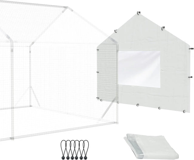 1 PCS Chicken Coop Back Wall Cover White