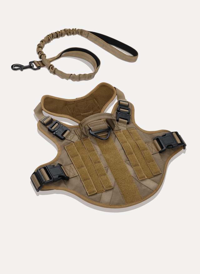Mega Tactical Dog Harness Leash Set