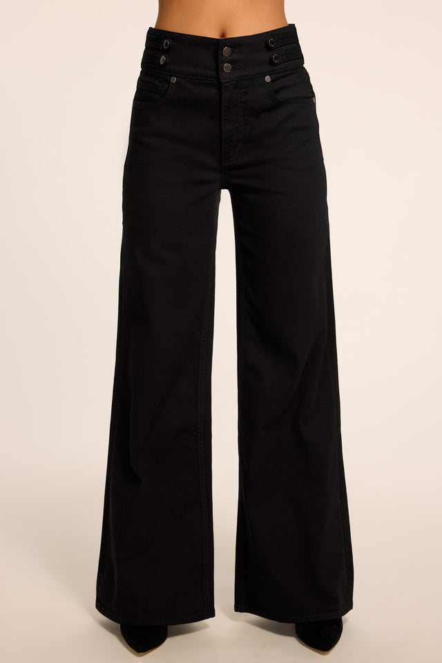 Liv High-Rise Wide Leg Jean | BLACK