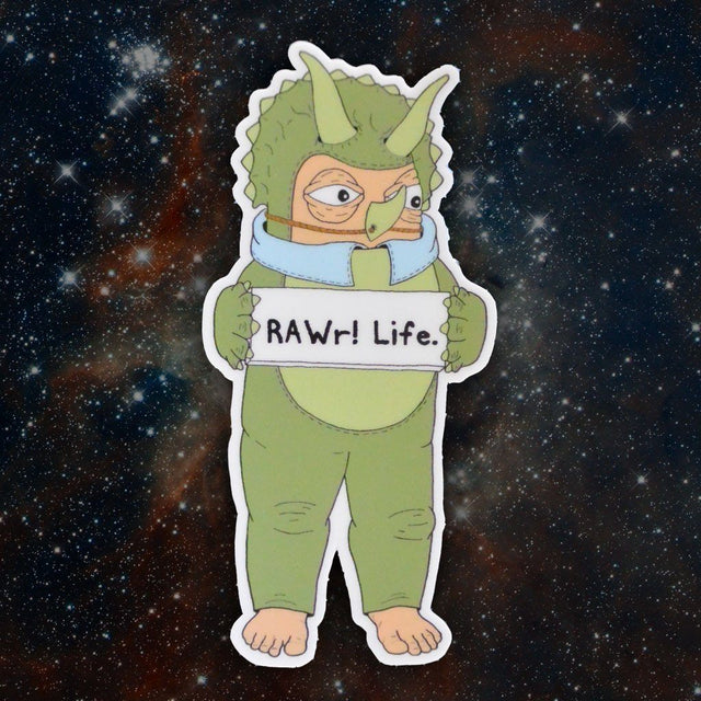 RAWr! Superoods Dinosaur Mascot - Sticker