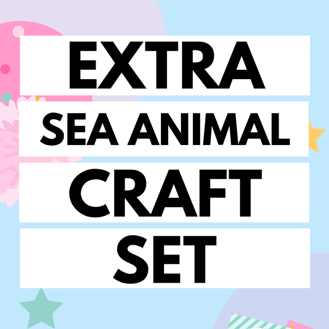 Extra Sea Animal Craft Set (another set of crafts, same box!)