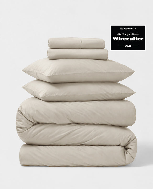 Percale 5-Piece Sheet & Duvet Cover Set