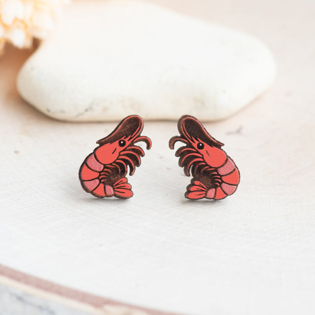 Shrimp Stud Earrings