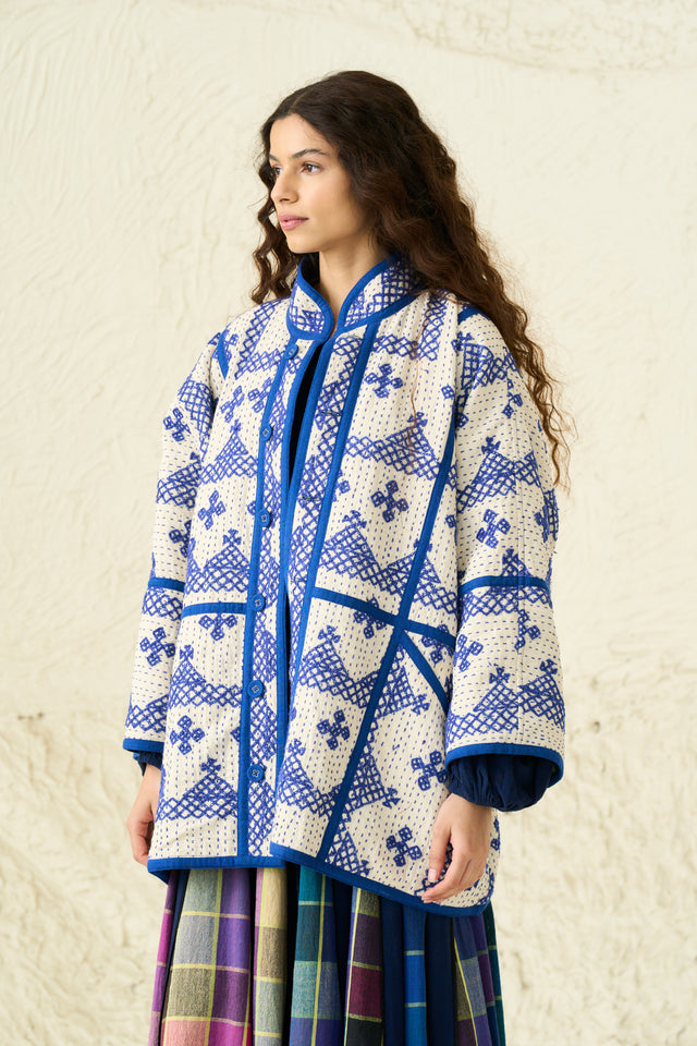 REVIVAL JACKET | ORB CHEX X BLUE HOUR QUILT