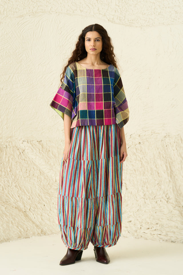 SORA PANT | IRIS STRIPE LIME