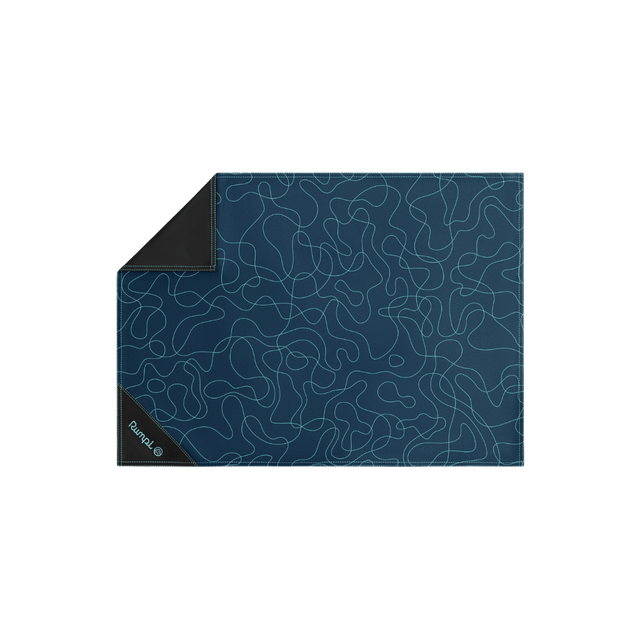 Pack Mat Micro - Puzzled Blue