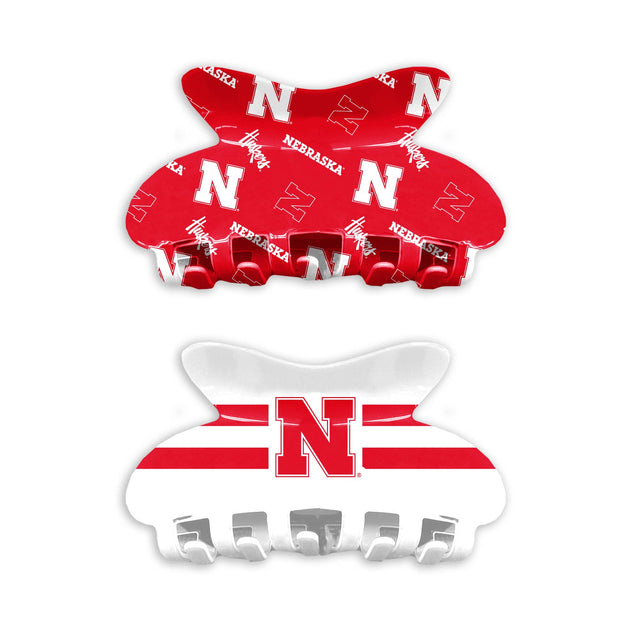 NCAA Nebraska Cornhuskers Team Hair Claw Set