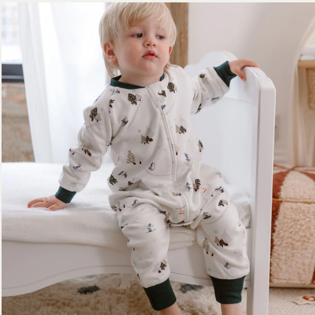 Organic Cotton Long Sleeve Footed Sleep Bag | 1.0 TOG