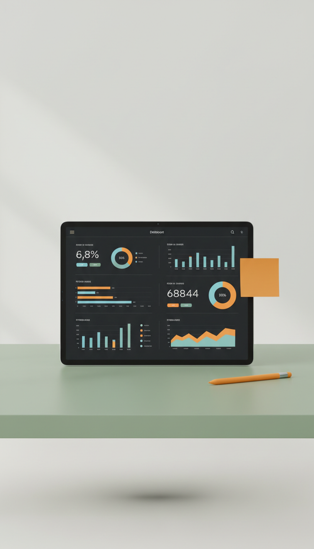 Digital Dashboard with Live Metrics