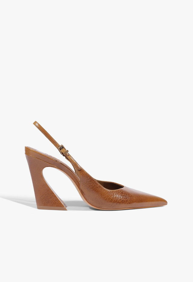 Lexi Sling Block Leather Pump