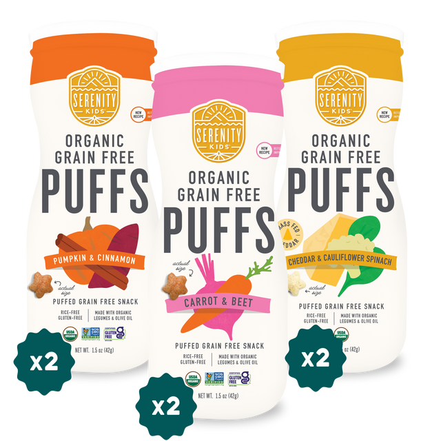 Organic Grain Free Puffs Organic Chickpea Power. No Sugar.