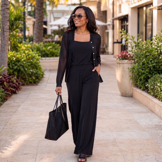 Seren Black Cardigan